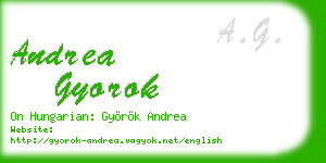 andrea gyorok business card